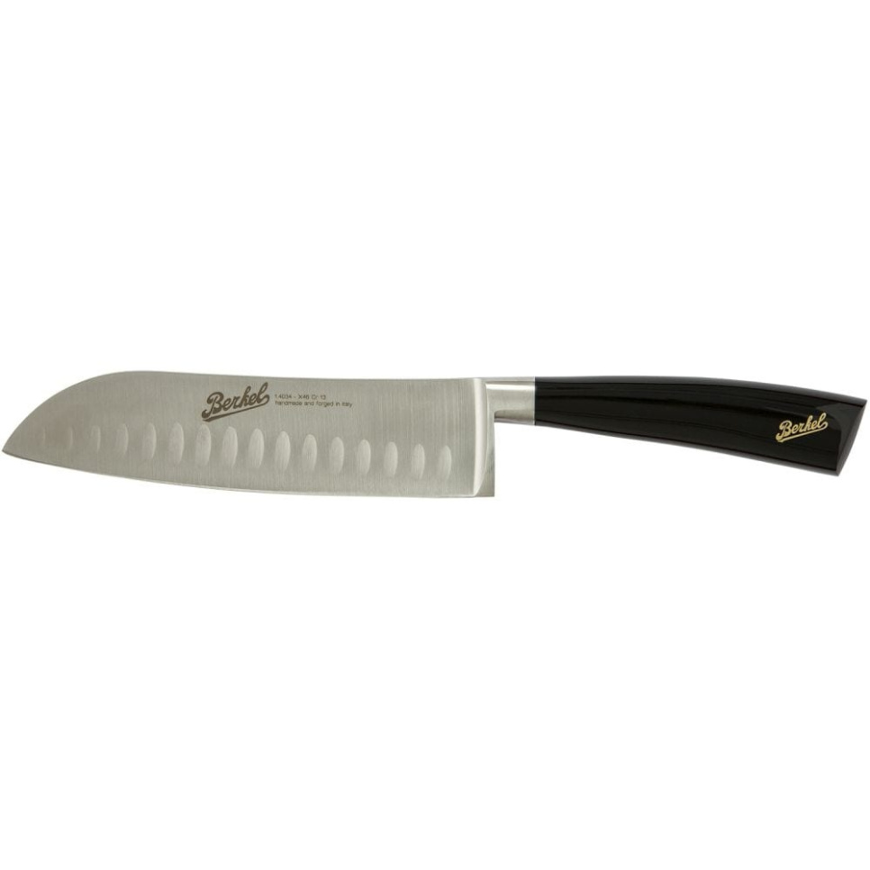 Santoku knife, 18 cm, Elegance Glossy Black - Berkel in the group Cooking / Kitchen knives / Santoku knives at KitchenLab (1870-23953)