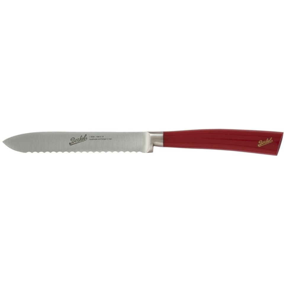Allzweckmesser, 12 cm, Elegance Red - Berkel in der Gruppe Kochen / Küchenmesser / Gebrauchsmesser bei The Kitchen Lab (1870-23958)