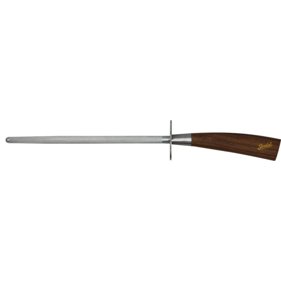 Borstenstahl, 20 cm, Elegance Nussbaum - Berkel in der Gruppe Kochen / Küchenmesser / Messerpflege / Wetzstähle & Steine bei The Kitchen Lab (1870-23972)