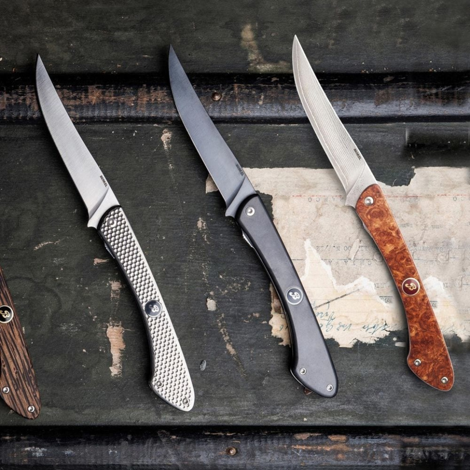 Klappmesser, 12 cm, mit dunklem Titangriff - Berkel