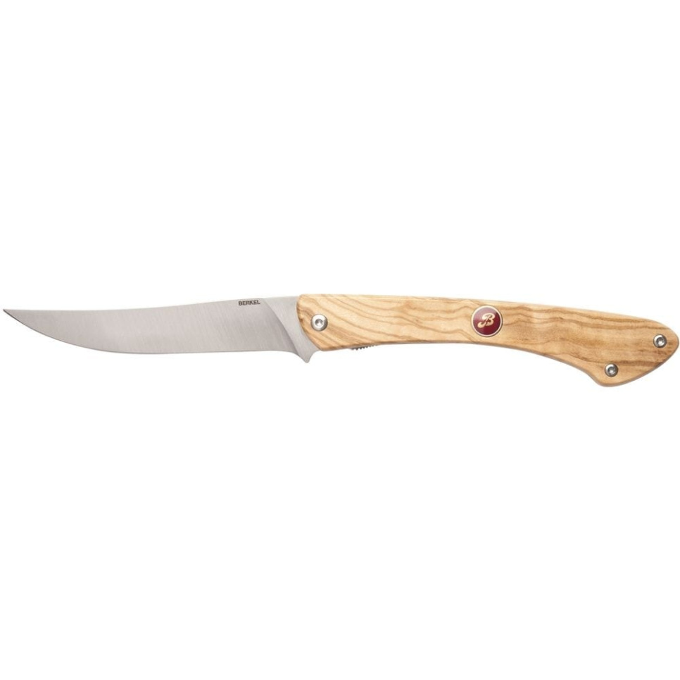 Folding knife, 12 cm, with olive wood handle - Berkel in the group Cooking / Kitchen knives / Other knives at KitchenLab (1870-24006)