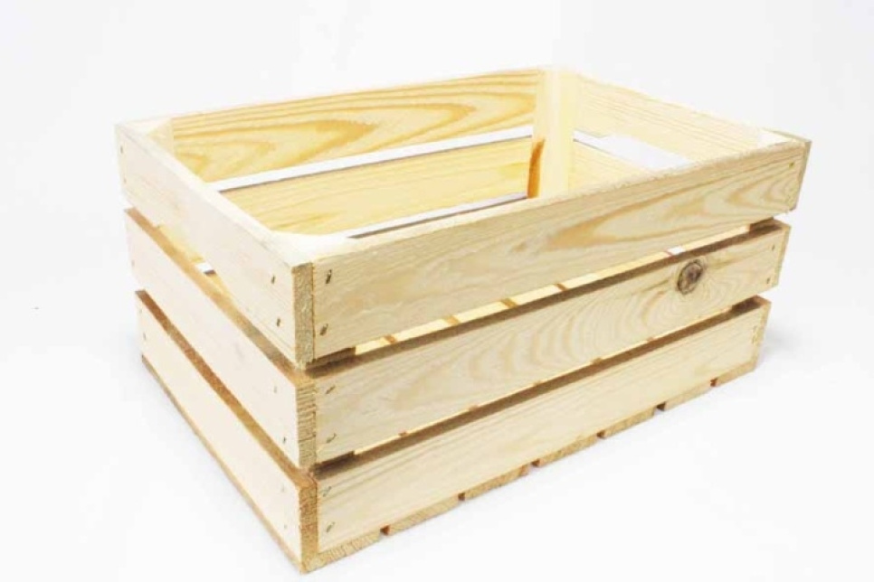 Caisse en bois pour pommes et fruits / caisse à pommes - Korgboet dans le groupe Cuisine / Ustensiles de cuisine / Stockage l\'adresse The Kitchen Lab (1877-23516)
