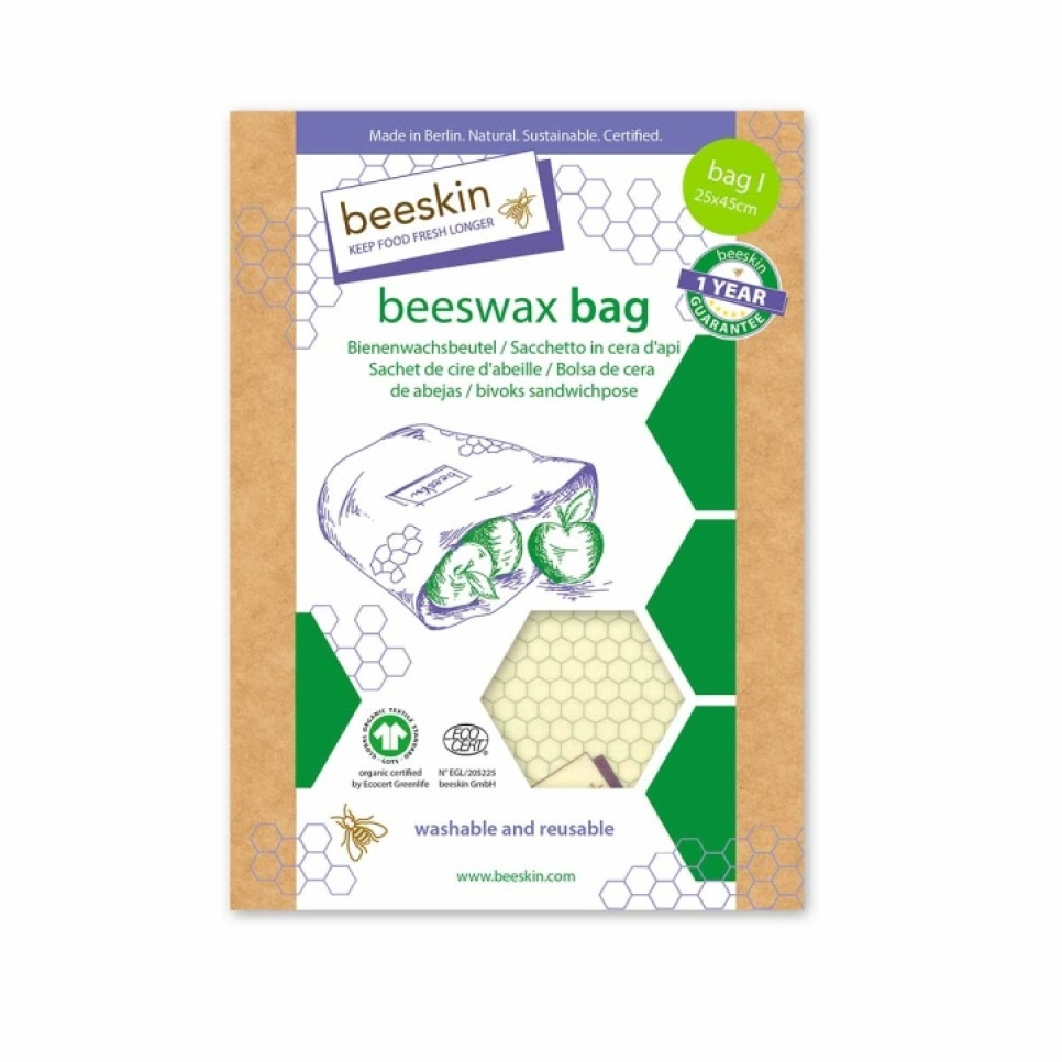 Reusable beeswax cloth, single pack - BeeSkin in the group Cooking / Kitchen utensils / Consumables at KitchenLab (1896-24788)