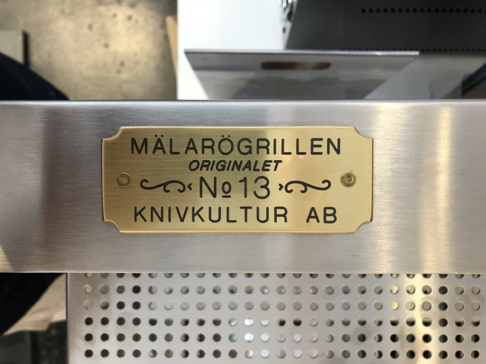Barbecue à charbon, inox - Mälarögrillen