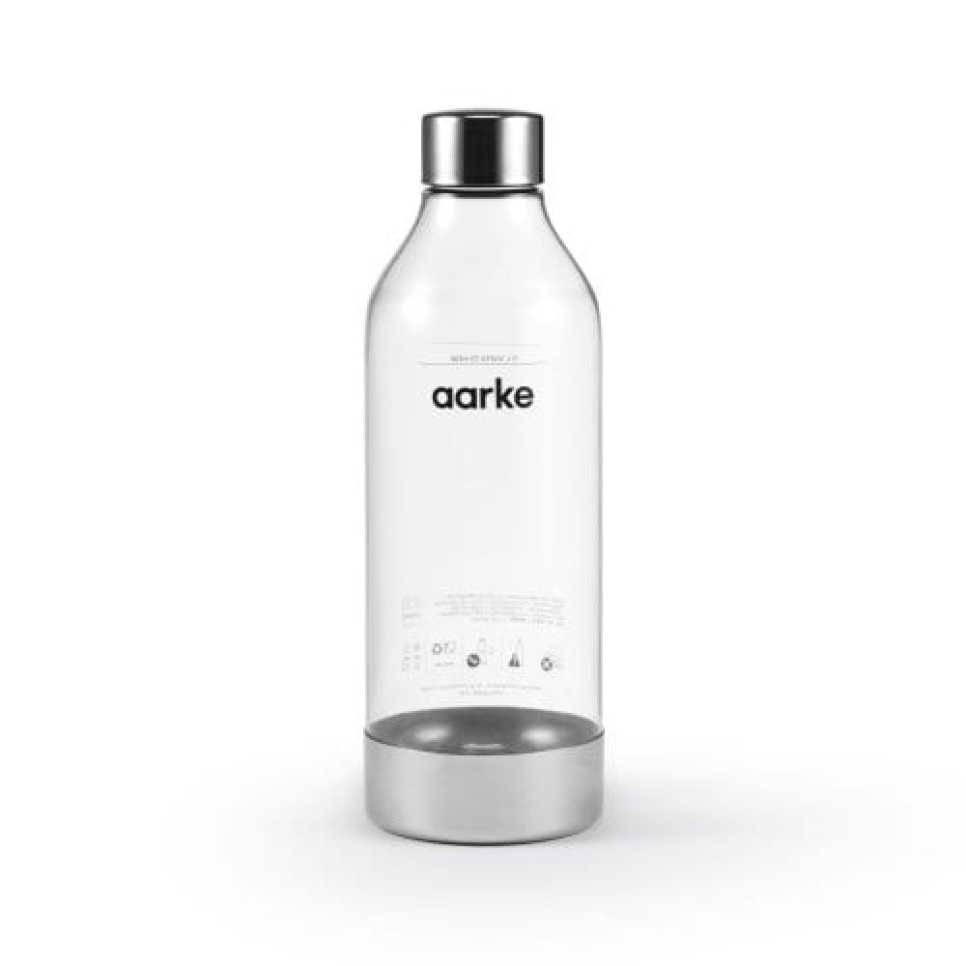 Water bottle, PET, Brushed Steel - Aarke in the group Kitchen appliances / Other kitchen appliances / Carbonic acid machine at KitchenLab (1966-24595)