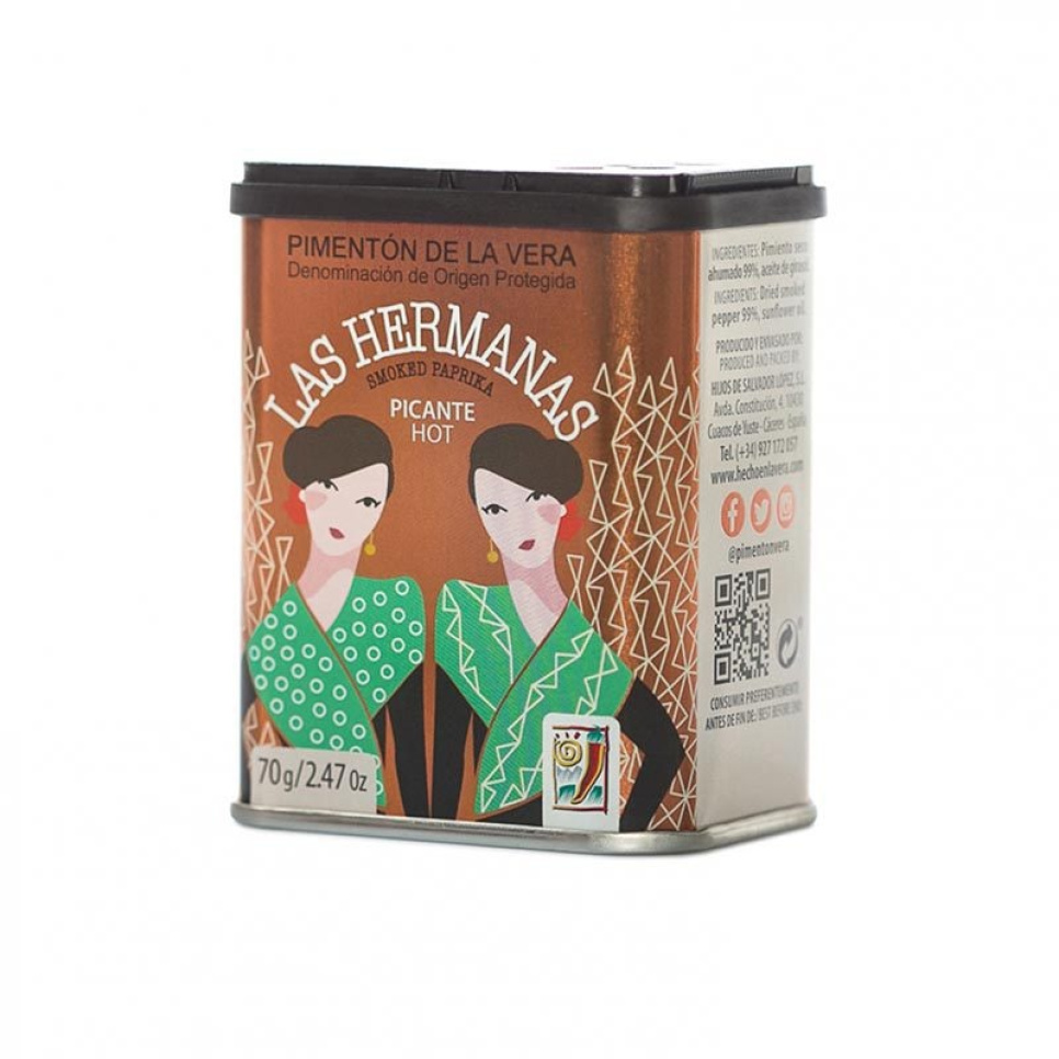 Geräuchertes Paprikapulver, Pimentón de la Vera picante, 70 Gramm - Las Hermanas in der Gruppe Kochen / Kolonial bei The Kitchen Lab (1971-26842)