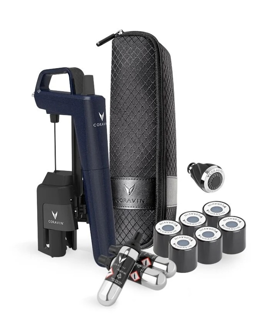 Model timeless six+, Ocean Blue, Limited Edition - Coravin in the group Bar & Wine / Wine accessories / Coravin at KitchenLab (2076-36517)