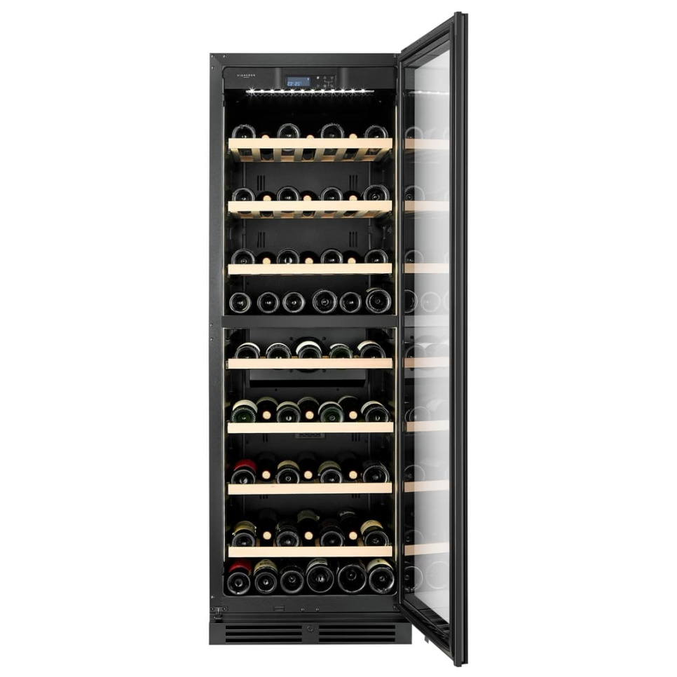 Wine cooler Designline 180, Dual zone, Black - Vigneron