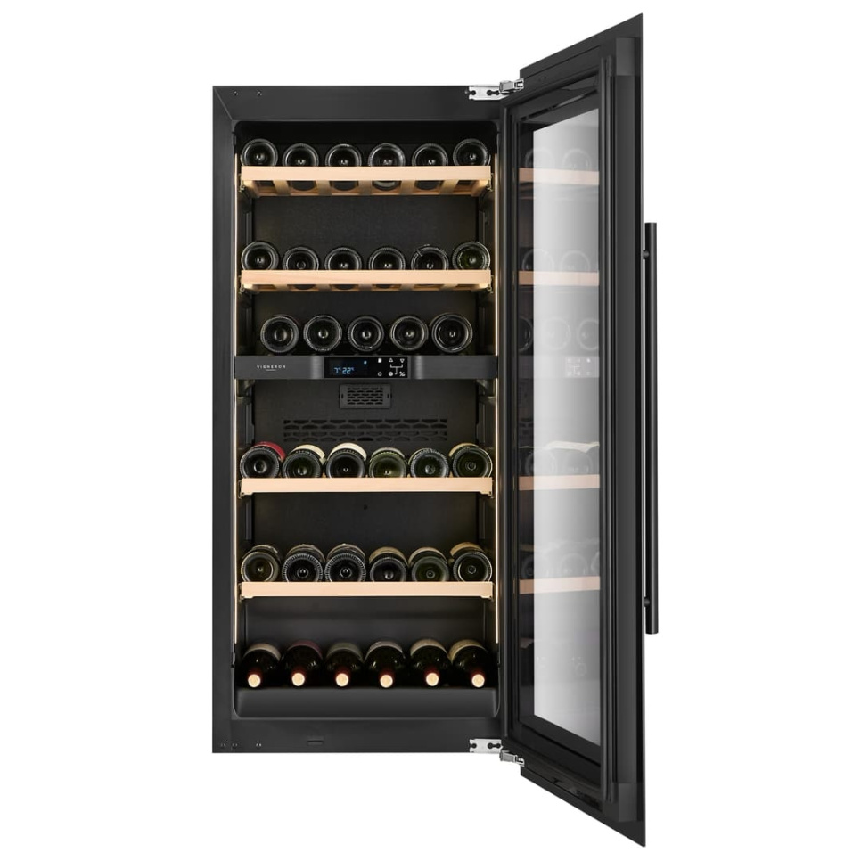Wine cooler Kitchen Built-in 130, Dual zone, Black - Vigneron