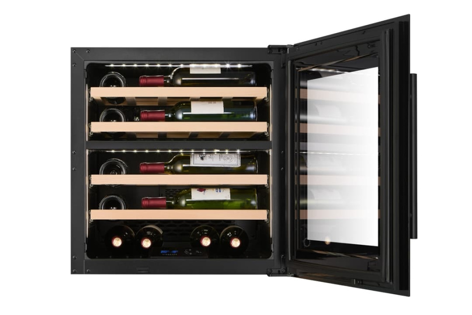 Wine cooler Kitchen Built-in 60, Dual zone, Black - Vigneron