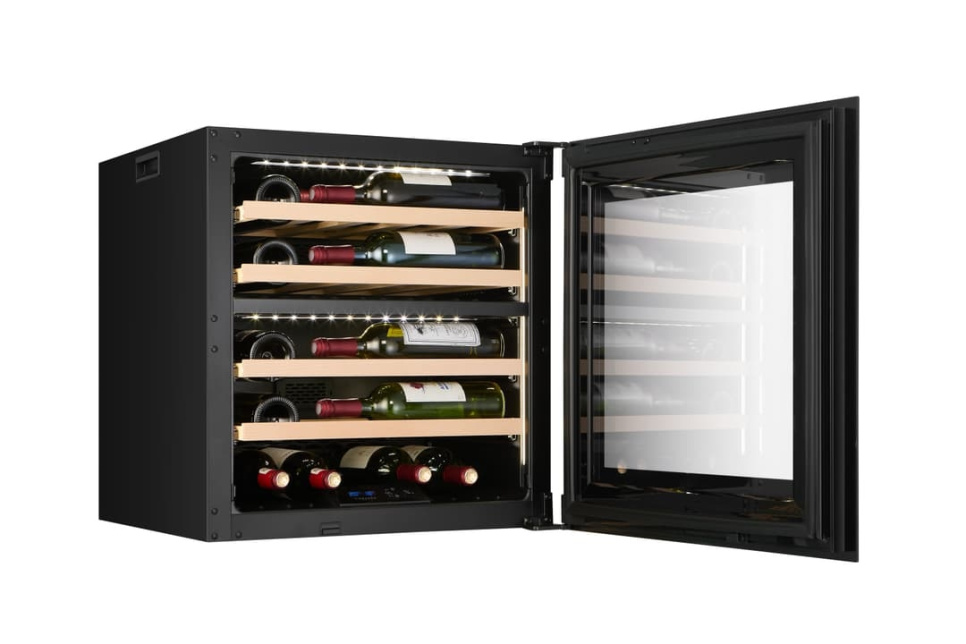 Wine cooler Kitchen Built-in 60, Dual zone, Black - Vigneron