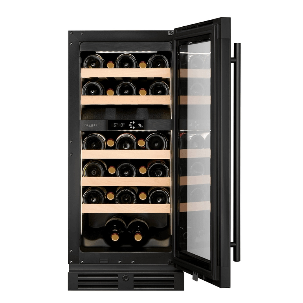 Wine cooler Kitchen Collection 40, Dual zone, Black - Vigneron