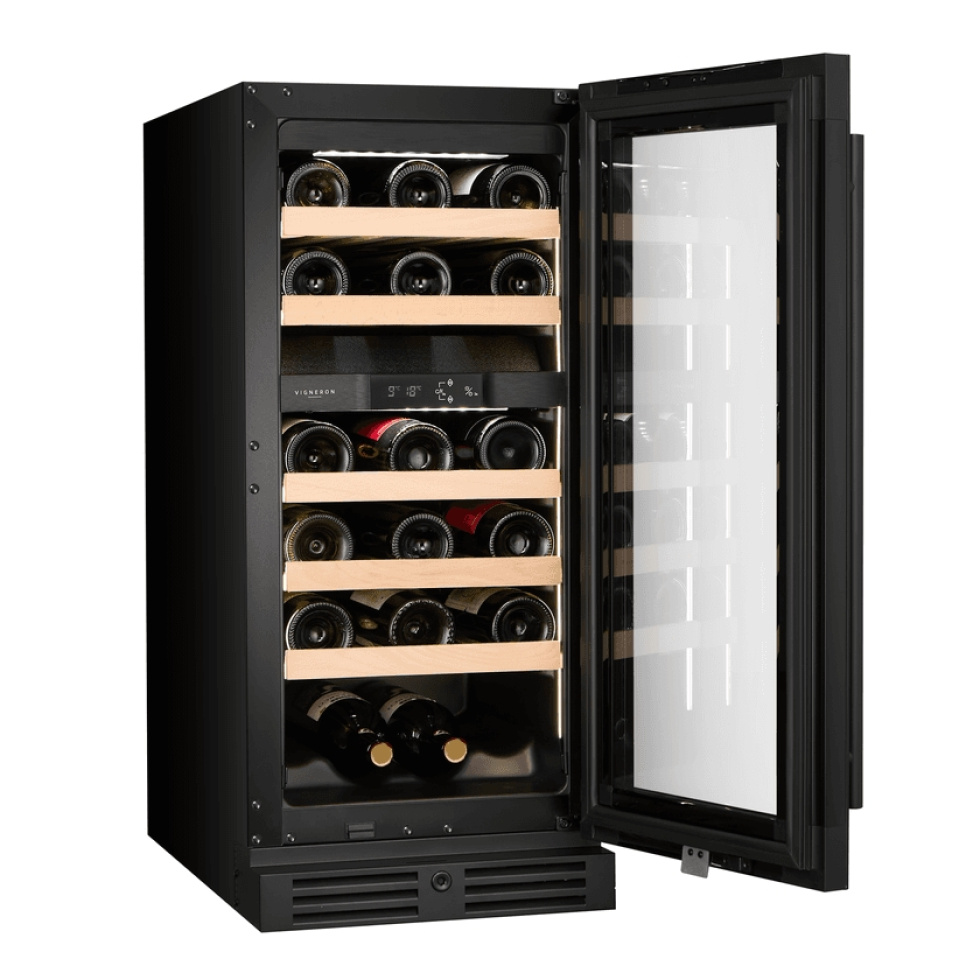 Wine cooler Kitchen Collection 40, Dual zone, Black - Vigneron