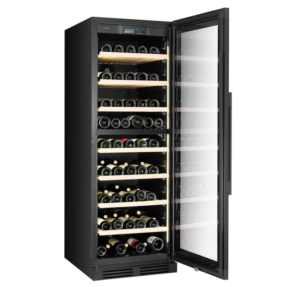 Weinkühlschrank Storage 170, Zwei Zonen, Schwarz - Vigneron