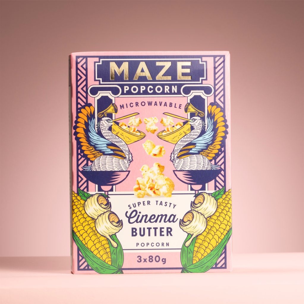 Popcorn 3x80 g - Maze dans le groupe Cuisine / Autour du monde l\'adresse The Kitchen Lab (2155-33444)