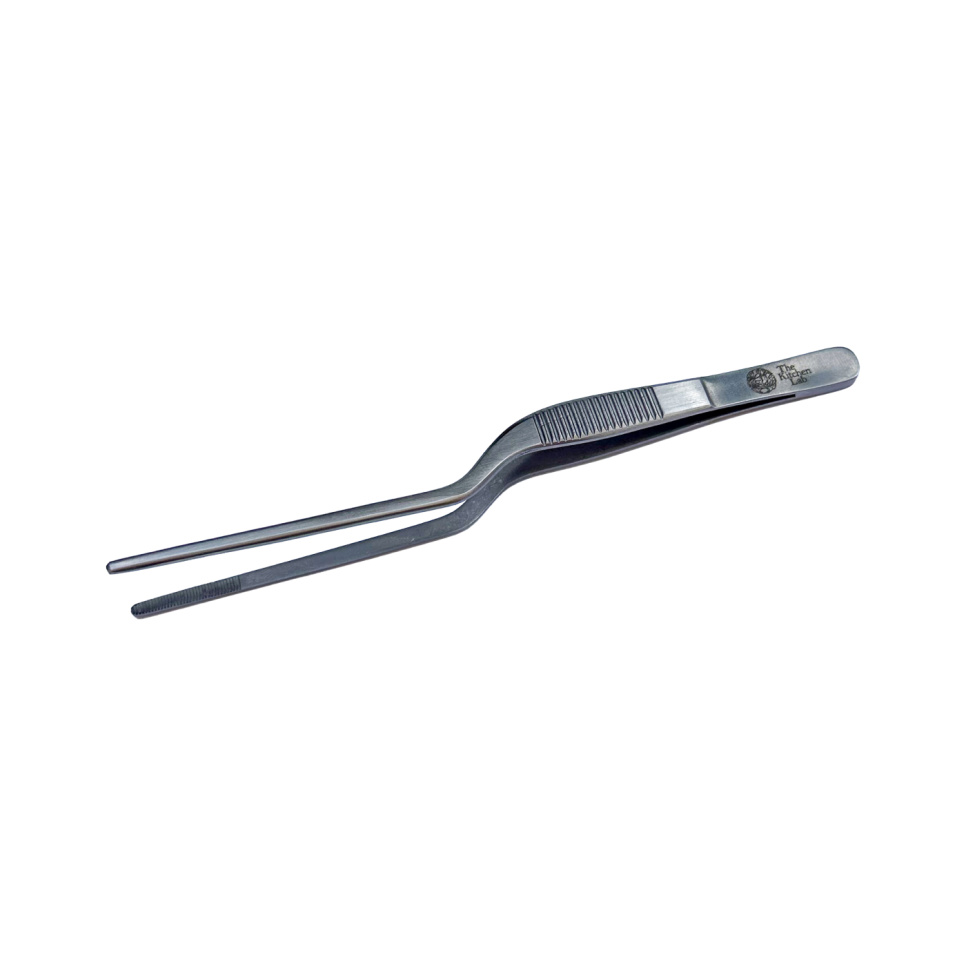 Pinzette, gekröpft, 20cm, silber - The Kitchen Lab