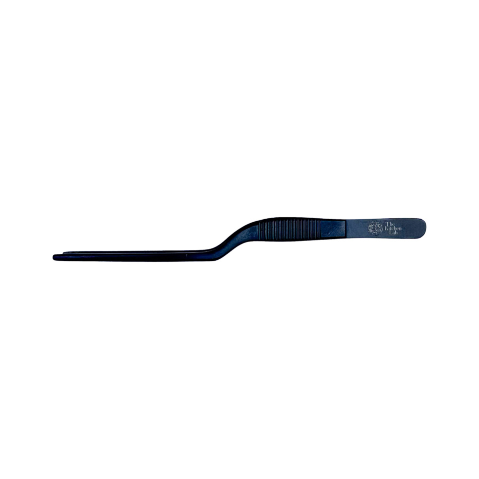 Tweezers, offset, 14cm, black - The Kitchen Lab in the group Cooking / Kitchen utensils / Tongs & tweezers at KitchenLab (2177-28873)