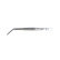Tweezers with angle, 20cm, silver - The Kitchen Lab