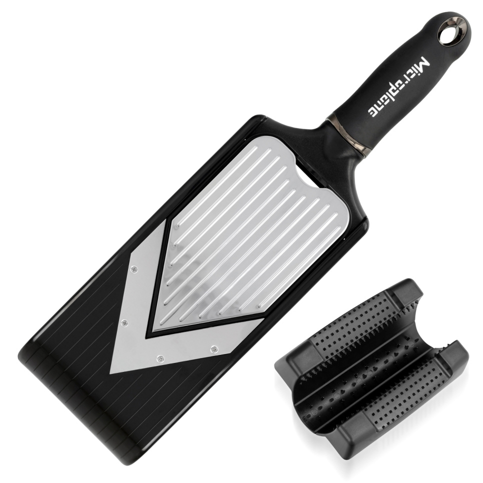 Mandoline, V-Slicer mit Julienneeinsatz - Microplane in der Gruppe Kochen / Reiben, Spiralisieren & Schneiden / Mandolinen bei The Kitchen Lab (2181-35540)