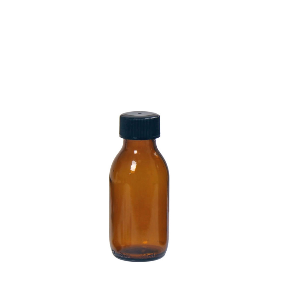 Braunglasflasche mit Schraubverschluss, 100 ml in der Gruppe Kochen / Küchenutensilien / Flaschen & Einweckgläser bei The Kitchen Lab (2182-29001)