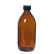 Brown glass bottle with screw cap, 500 ml
