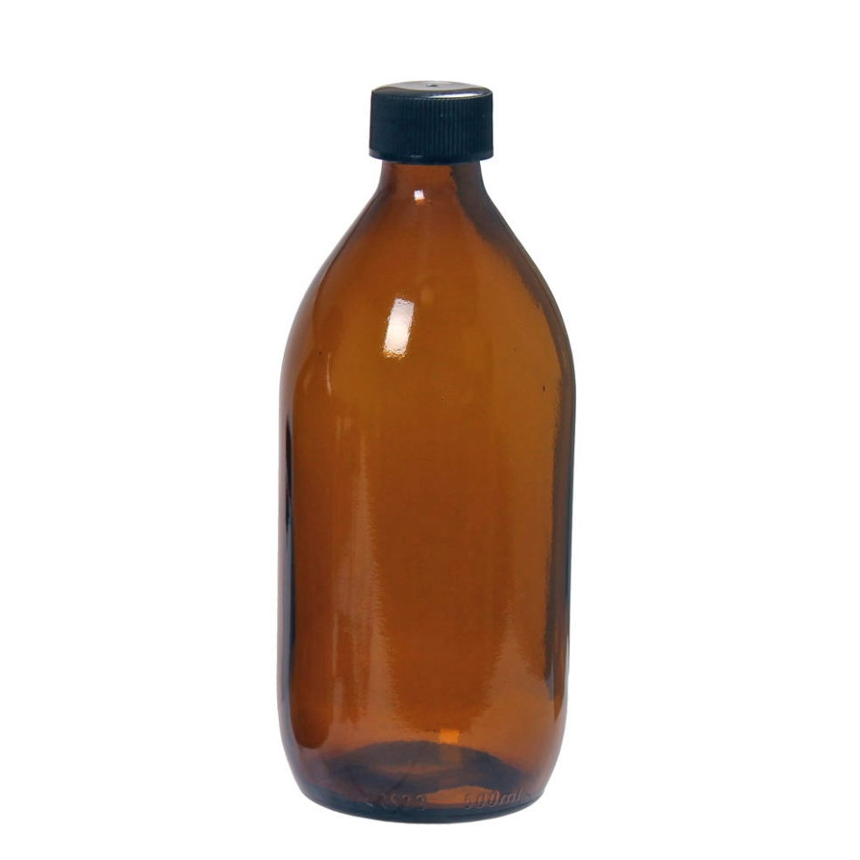 Brown glass bottle with screw cap, 500 ml in the group Cooking / Kitchen utensils / Bottles & jars at KitchenLab (2182-29003)