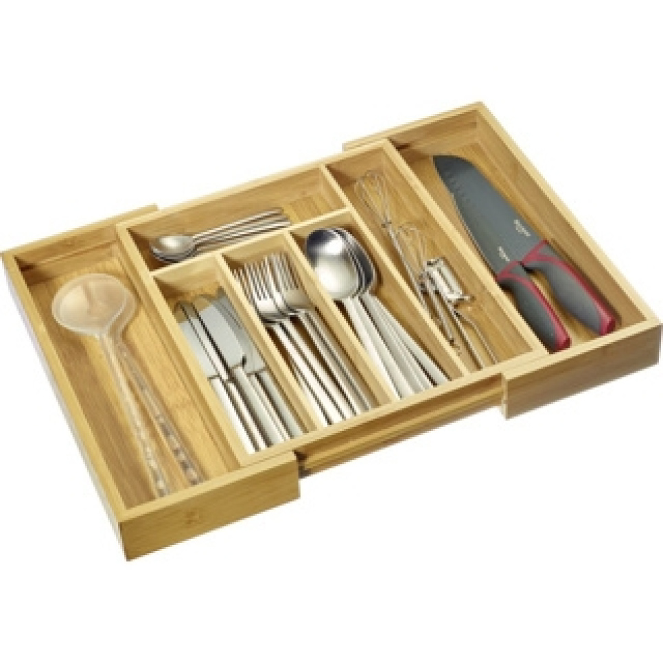Bamboo cutlery drawer, insert for kitchen drawer - Westmark