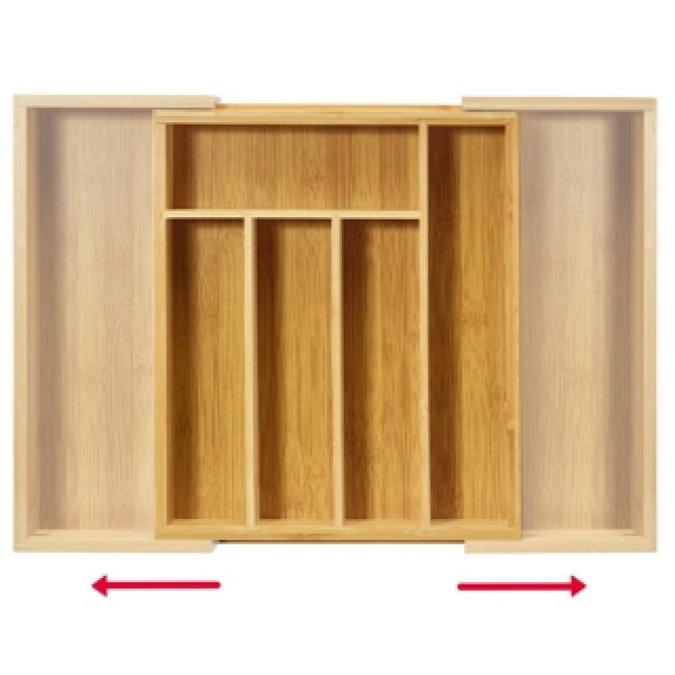 Bamboo cutlery drawer, insert for kitchen drawer - Westmark