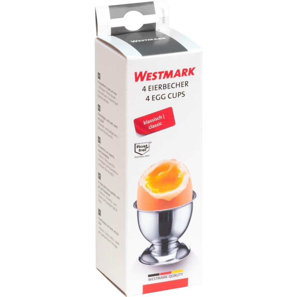 Stainless steel egg cup, 4-pack - Westmark