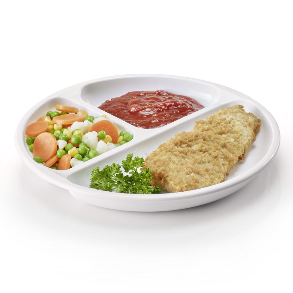 Assiette plastique à trois compartiments, 25 cm - Westmark