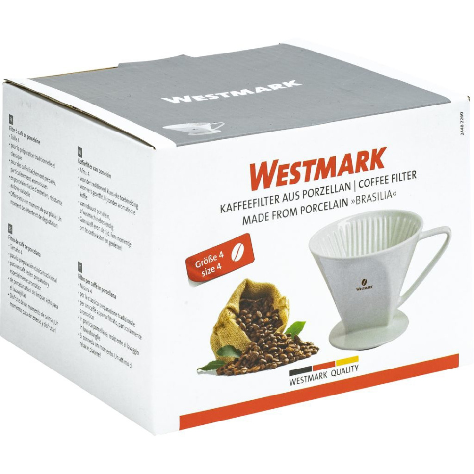 Porzellan-Filterhalter, 1x4 - Westmark