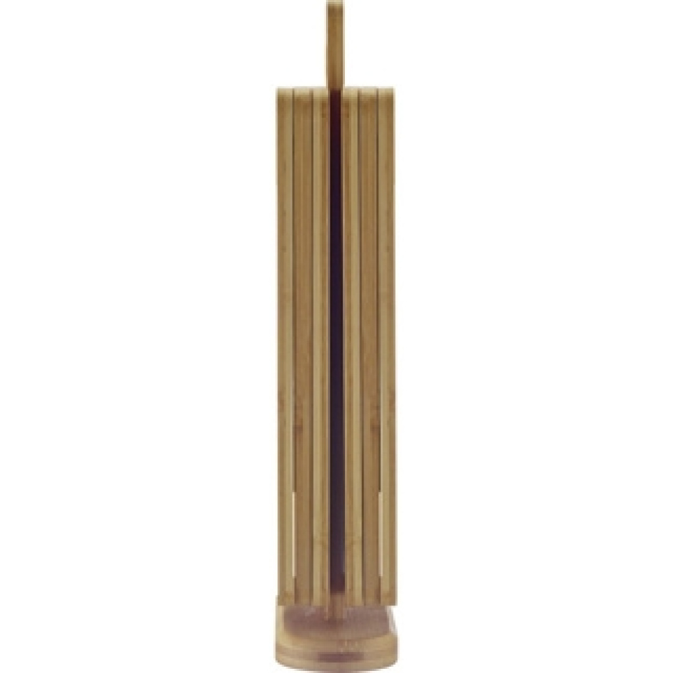 Bamboo serving boards with stand, 6-pack - Westmark