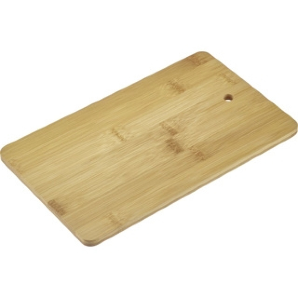 Bamboo serving boards with stand, 6-pack - Westmark