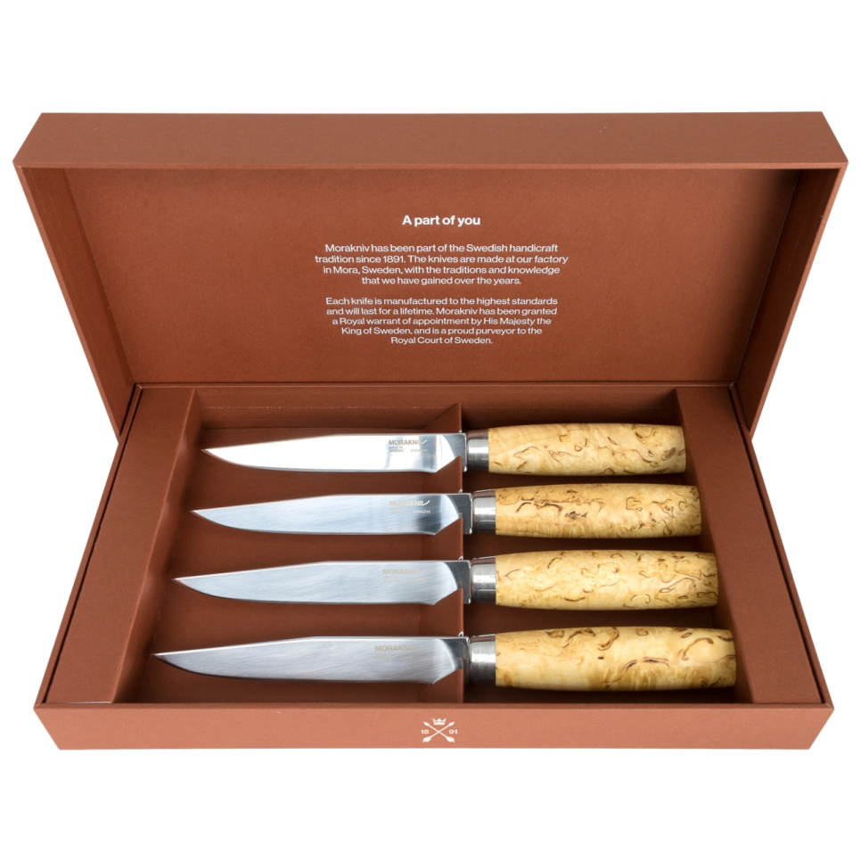 Frying knife in gift box, 4 pcs, Masur - Morakniv
