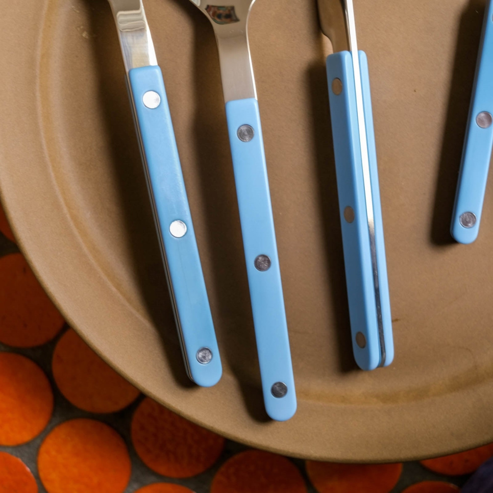 Set de couverts, 24 pièces, Bistrot, Pastel Blue - Sabre Paris