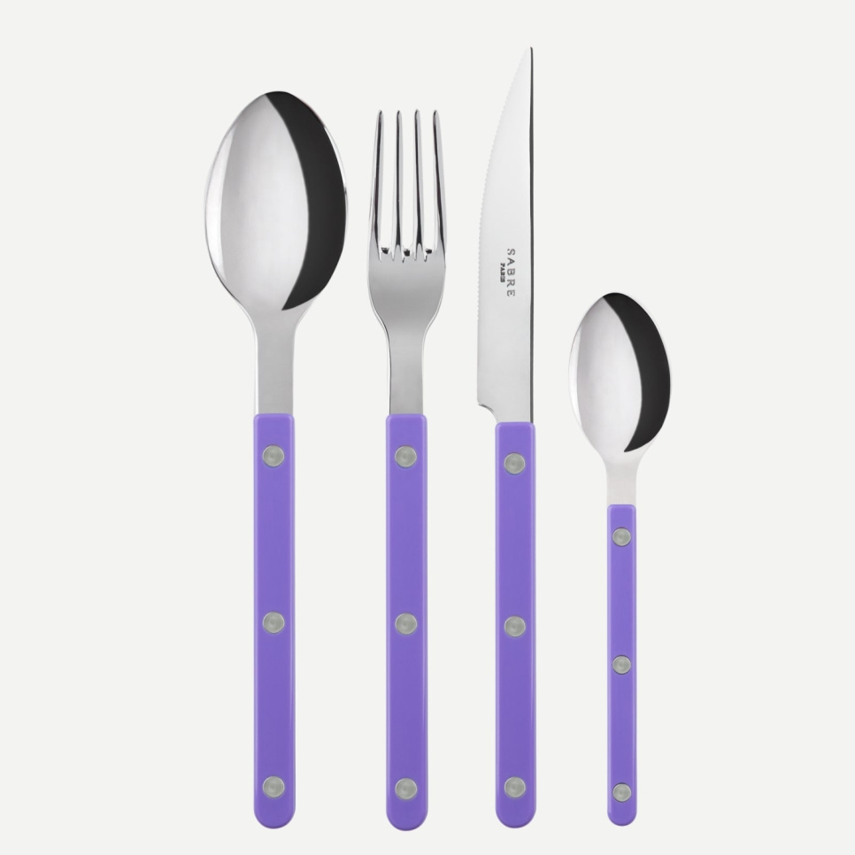 Cutlery set, 4 pieces, Bistrot, Mauve - Sabre Paris in the group Table setting / Cutlery / The cutlery at KitchenLab (2195-30347)