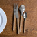 Set de couverts, 24 pièces, Bistrot Pearly, Caramel - Sabre Paris