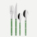 Set de couverts, 24 pièces, Bistrot Pearly, Garden green - Sabre Paris