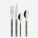 Cutlery set, 24 pieces, Bistrot, Dark grey - Sabre Paris