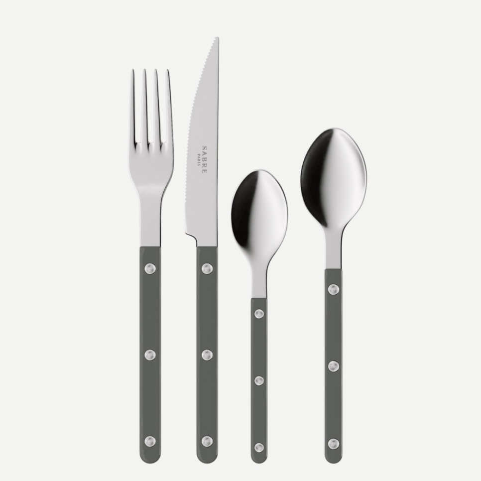 Cutlery set, 24 pieces, Bistrot, Dark grey - Sabre Paris in the group Table setting / Cutlery / The cutlery at KitchenLab (2195-32339)