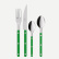 Set de couverts, 24 pièces, Bistrot, Garden green - Sabre Paris