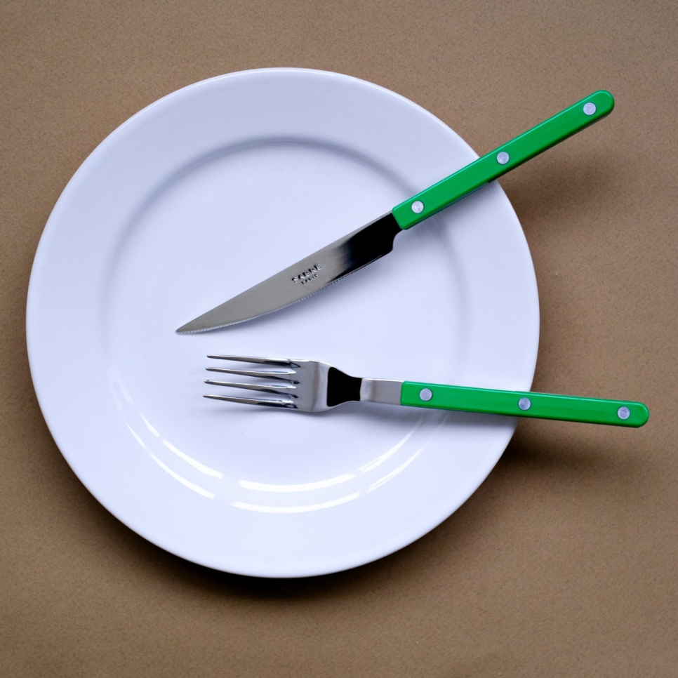 Set de couverts, 24 pièces, Bistrot, Garden green - Sabre Paris