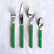 Set de couverts, 24 pièces, Bistrot, Garden green - Sabre Paris
