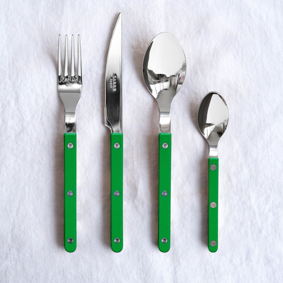 Set de couverts, 24 pièces, Bistrot, Garden green - Sabre Paris