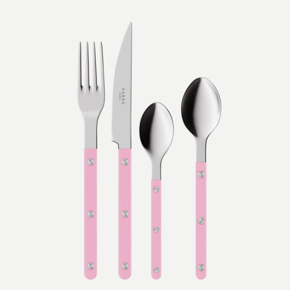 Set de couverts, 24 pièces, Bistrot, Pink - Sabre Paris dans le groupe Arts de la table / Couverts / Couverts l\'adresse The Kitchen Lab (2195-32346)