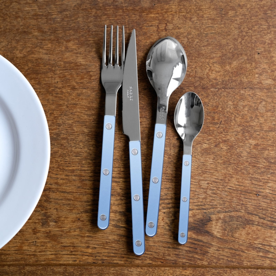 Set de couverts, 4 pièces, Bistrot Pearly, Light blue - Sabre Paris