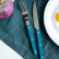 Cutlery set, 4 pieces, Bistrot Pearly, Turquoise - Sabre Paris