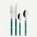 Set de couverts, 4 pièces, Bistrot, Aquamarine - Sabre Paris