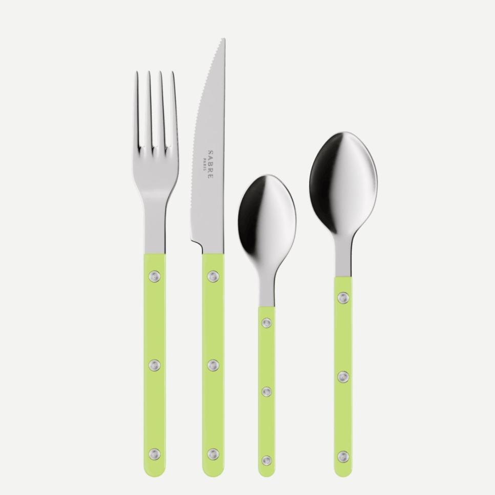 Set de couverts, 4 pièces, Bistrot, Lime - Sabre Paris dans le groupe Arts de la table / Couverts / Couverts l\'adresse The Kitchen Lab (2195-32379)