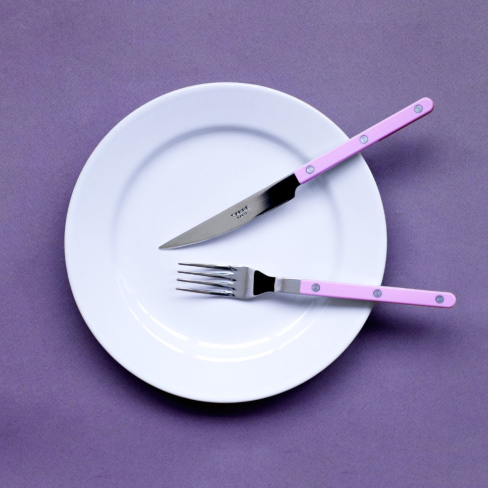 Set de couverts, 4 pièces, Bistrot, Pink - Sabre Paris
